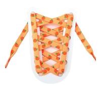 XIUsheUA Lacets de fruits imprimés, lacets chaussures plats for baskets, accessoires en toile, sport pour entraîneurs, chaussures décontractées(Orange,140cm)
