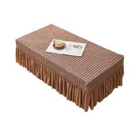 XIUsheUA Nappe pour Table à thé Nappe élastique en Seersucker, Paquet Complet, Couleur Unie, Ourlet à Jupe, Housse Anti-poussière(Color 5,140x80x35cm 1pcs)