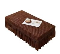 XIUsheUA Nappe pour Table à thé Nappe élastique en Seersucker, Paquet Complet, Couleur Unie, Ourlet à Jupe, Housse Anti-poussière(Color 11,130x70x35cm 1pcs)