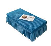 XIUsheUA Nappe pour Table à thé Nappe élastique en Seersucker, Paquet Complet, Couleur Unie, Ourlet à Jupe, Housse Anti-poussière(Color 2,120x60x35cm 1pcs)
