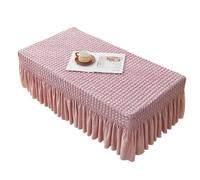 XIUsheUA Nappe pour Table à thé Nappe élastique en Seersucker, Paquet Complet, Couleur Unie, Ourlet à Jupe, Housse Anti-poussière(Color 10,120x60x35cm 1pcs)