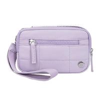 XIUsheUA Pochette à main pour femme Portefeuilles À Dragonne For Femmes, Sac En Nylon De Grande Capacité, Porte-monnaie, Pochette, Fermeture Éclair, For Téléphone Portable, Main Fourre-tout(Purple)