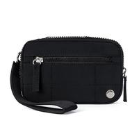 XIUsheUA Pochette à main pour femme Portefeuilles À Dragonne For Femmes, Sac En Nylon De Grande Capacité, Porte-monnaie, Pochette, Fermeture Éclair, For Téléphone Portable, Main Fourre-tout(Black)