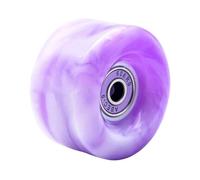XIUsheUA Roues de Patins à roulettes d'intérieur avec roulement, Roues de Couleurs mélangées for Patins à Double rangée, Quad pour Les Parcs, Les patinoires(Purple and White)