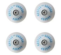 XIUsheUA Roues Flash 64mm/68mm/72mm/76m/80mm, 4 pièces, Patins en Ligne Rock Fantaisie, Roues Lumineuses, pneus en PU pour Les Parcs, Les patinoires(Blue 68mm)