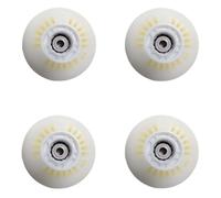 XIUsheUA Roues Lumineuses Clignotantes adaptées aux Chaussures de Patinage en Ligne, 64mm 68mm 72mm 76mm 80mm, matériau PU de dureté 90A, 4 pièces pour Les Parcs, Les patinoires(Colorful 76mm)