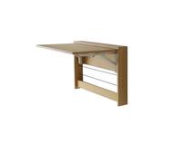 XIUsheUA Table Pliante Murale Table Murale Multifonction for Ordinateur Portable: Bureau d'apprentissage Compact et Pliable, Planche Suspendue Invisible avec étagère Simple(Table B in White Oak)