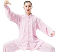 XIUsheUA Tai Chi Kung Fu Uniforme vêtements Traditionnels Hommes Femmes Adulte Soie décontracté Arts Performance Pratique vêtements Wushu pour Tai Chi, Arts Martiaux(Black 1,M)