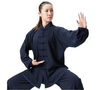 XIUsheUA Tai Chi Kung Fu Uniforme vêtements Traditionnels Hommes Femmes Adulte Soie décontracté Arts Performance Pratique vêtements Wushu pour Tai Chi, Arts Martiaux(Black,XL)
