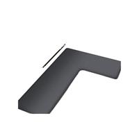 XIUsheUA Tapis de Cuisine épais en Forme de L, Grand Tapis Absorbant, antidérapant, Doux, Absorbant l'huile, for douches d'angle pour Salle de Bain, Toilettes(Dark Gray,120cmx80cmx45cm)