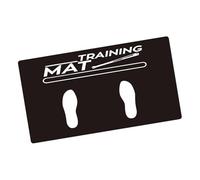 XIUsheUA Tapis de Frappe de Baseball Focus sur Les Fournitures de Frappe Coussin d'exercice d'intérieur for Une Posture Debout correcte for l'entraînement pour Le Baseball, Le Softball(Black)