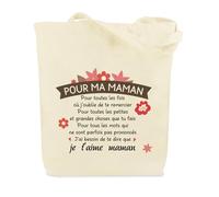 XiuSpark Cadeau Maman Noel,Cadeau Pour Maman,Cadeau Noel Maman,Cadeau Noël Maman,Sac En Toile,Tote Bag,Cadeaux Maman,Cadeau Fete Des Meres,Cadeau Fête Des Mères,Cadeaux Fete Des Mere