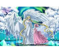 XiuTaiLtd Puzzle en Bois Sailor Moon 1000 Pièces pour Adultes Cartoon Anime Moon Hare Jigsaw Puzzle Jouets De Décompression, Cadeaux De Vacances pour Amis