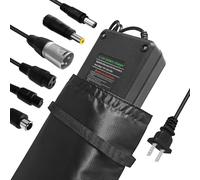XIUWK Chargeur 42 V 3 A/5 A avec 6 prises Convient pour toutes les batteries avec une tension complètement chargée de 42 V (tension nominale 36 V), y compris les batteries lithium pour tondeuse à