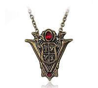 XIUWOUG Intemporel Classique Twilight Saga Eclipse Collier Pendentif Nouvelle Lune Volturi Armoiries Bijoux Antique Or Collier