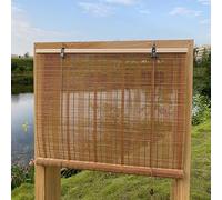 XIUXIU Stores à Rouleau en Bambou pour fenêtre - Stores enroulables pour Maison, intérieur et extérieur - 81,3 x 160 cm (l x H)