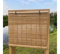XiuXiu Stores enroulables en bambou pour fenêtres intérieures et extérieures - 165,1 x 160 cm (l x H)