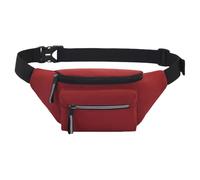 XIUXIYIXIA Sac banane multifonctionnel pour le sport, la course à pied, poches de taille essentielles pour l'extérieur avec ajustement réglable pour un confort tout au long de la journée, Wine Re,
