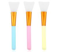 Xiuyong Lot de 3 brosses de masque facial en silicone souple pour masque de boue - Outil de beauté - Spatule sans poils pour masque de boue de sommeil