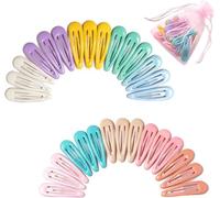 Xiuyong Lot de 30 pinces à cheveux pour filles - Accessoires pour cheveux pour enfants - Couleur métal antidérapante - Pour enfants