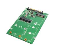 xiwai 2 en 1 Combo M.2 NGFF mSATA Mini PCI- E 2 voies SSD vers SATA 3.0 III Adaptateur convertisseur PCBA