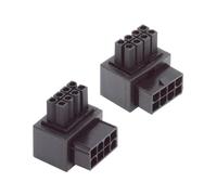 xiwai 2 pièces ATX 8P EPS convertisseur mâle à Femelle Adaptateur d'en-tête d'alimentation coudé à 90 degrés pour CPU 12V