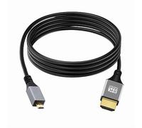 xiwai 8K Micro HDMI 2.1 Câble HDTV Ultra Mince 2.0m Type-A à Type-D 4K Câble Mince Hyper Super Flexible pour Caméra HDTV