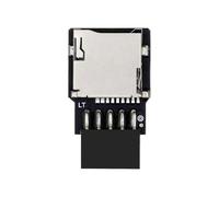 xiwai Adaptateur Carte mère USB 2.0 9 broches/10 Broches vers microSD TF | Adaptateur lecteur/graveur de carte TF (connecteur mâle 9 broches 480 Mbps vers carte mère) DOM 2,54 mm pour NAS de bureau