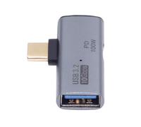 xiwai Adaptateur d'alimentation 2 en 1 USB-C Type-C vers USB 3.0 femelle avec port de charge 100 W convertisseur OTG 10 Gbit/s pour ordinateur portable, tablette, téléphone