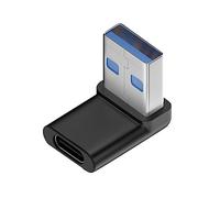 xiwai Adaptateur de données USB-C de type C femelle vers USB 3.0 A mâle coudé à 90 degrés vers le bas pour ordinateur portable de bureau