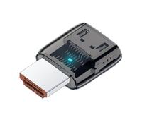 xiwai Adaptateur HDMI mâle vers HDMI 2.1 Femelle UHD 8K 60 Hz, convertisseur/extendeur HDTV Transparent avec témoin Lumineux LED Intelligent pour Moniteur, TV et projecteur.