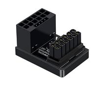 xiwai Adaptateur modulaire d'alimentation PCI-E 5.0 16 broches (12 + 4) mâle vers femelle coudé vers le bas à 360 degrés 12VHPWR pour carte graphique 4080 5090TI