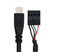 xiwai Câble adaptateur USB 2.0 9 broches 10 broches vers micro USB 5 broches 50 cm pour mini moniteur, capteur de caméra