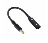 Xiwai Câble De Charge Type C Usb-C Femelle Vers Alimentation Cc Pd Pour Ordinateur Portable 18-20 V (5,5 X 2,5 Mm)