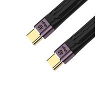 Xiwai Câble de données FPC plat de type C mâle vers USB 4 40 Gbit/s 100 W 8 K pour ordinateur portable et téléphone 13 cm