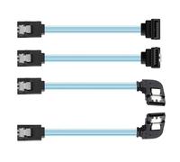 xiwai Câble de données interne 4 SATA vers disque cible 4 SATA 7 broches, coudé à 90 degrés, 6 Gbit/s, 25 cm