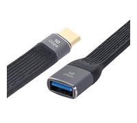 Xiwai Câble de données USB 3.1 type C mâle vers USB 3.0 type A femelle OTG plat fin pour ordinateur portable et téléphone