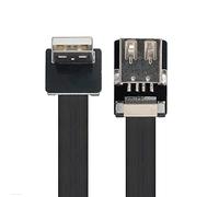 xiwai Câble d'extension de données plat et fin USB 2.0 type A mâle vers femelle pour FPV, disque, scanner et imprimante 1 m