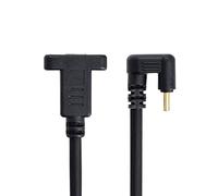 xiwai Câble d'extension de données USB-C USB 3.1 type C mâle vers femelle en forme U à 180 degrés 30 cm, noir, (UC-049-0.3M)
