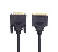 xiwai Câble d'extension DVI 24+1 mâle vers femelle 50 cm, DVI-D Dual Link Digital Video pour moniteur, projecteur, télévision