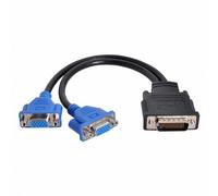 xiwai Câble d'extension LFH 60 broches DMS 59 broches mâle vers double VGA RVB femelle pour écrans de carte graphique GPU