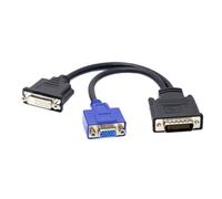 xiwai Câble d'extension LFH DMS 59 broches mâle vers double DVI RVB VGA femelle pour écrans de carte graphique GPU