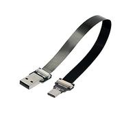 xiwai Câble FPC plat mince USB 2.0 type A mâle vers USB-C type C mâle pour FPV, disque et téléphone, 0,5 m