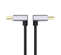 xiwai Câble HDMI 2.1 Type-A Ultra fin HDTV 8K 4K Hyper Super Flexible Slim Cordon coudé vers le haut coudé à 90 degrés pour ordinateur HDTV 0,5 m