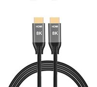 Xiwai Câble HDMI 2.1 Ultra HD UHD 8 K 60 Hz 4 K 120 Hz Câble 48 Go avec Audio & Ethernet Cordon HDMI 1 m-5 m