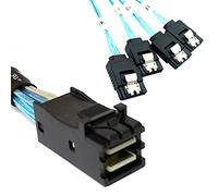 xiwai Câble interne Mini SAS HD SFF-8643 hôte vers 4 SATA 7 broches disque dur cible 6 Gbit/s