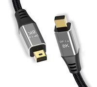 Xiwai Câble Mini DisplayPort 1.4 8K 60Hz Ultra HD UHD 4K 144Hz Mini DP vers MiniDP 76804320 pour vidéo PC ordinateur portable TV