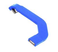 xiwai Câble plat coudé à 360 degrés, charge rapide de type C mâle vers USB-C femelle, connecteur de câble de données ultra fin et plat, protecteur 65 W pour tablette et téléphone