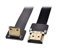 Xiwai Câble plat FPV mini HDMI mâle vers HDMI mâle FPC 50 cm pour photographie aérienne avec drone multicopter