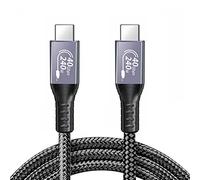 Xiwai Câble USB4 240 W Certification USB-IF 40 Gbit/s Compatible avec charge 100 W et 8K @ 60 Hz 5K